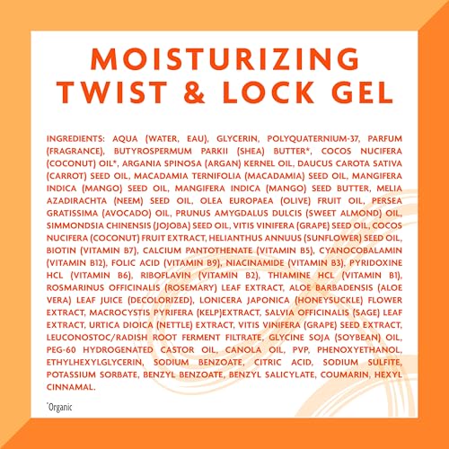 Cantu Moisturizing Twist & Lock Gel with Shea Butter for Natural Hair, 13 oz