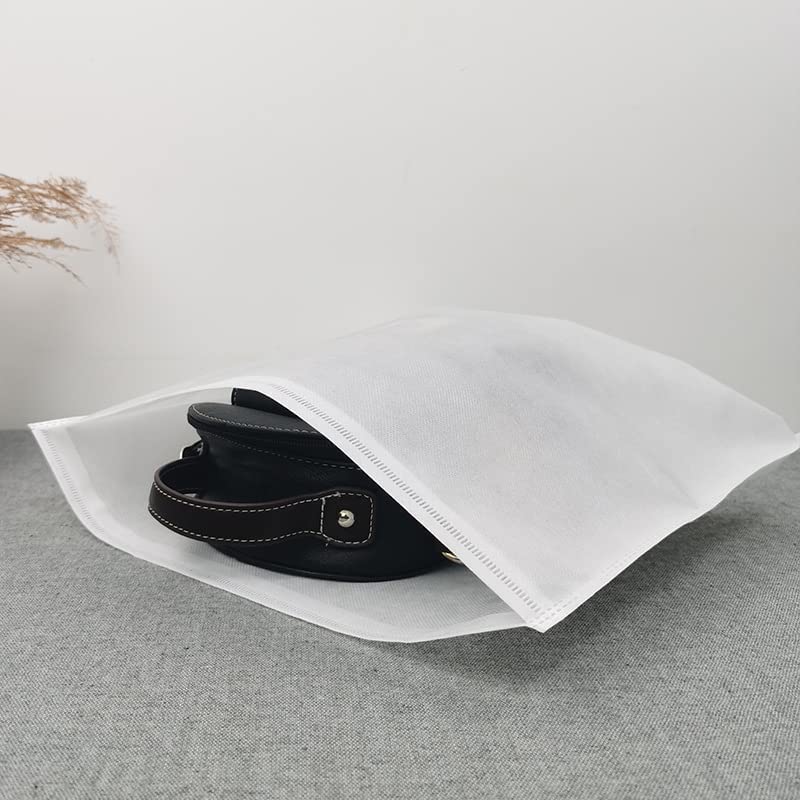 30-Pack Eco-Friendly Travel Shoe Bags – Non-Woven, Breathable, Dust-Proof Storage with Drawstring, 15.7×19.68in for Shoes & Bags