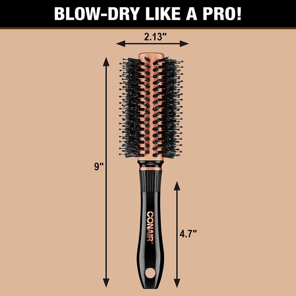 Conair Copper Collection Round Hair Dryer Brush - Blow Out Styler for Voluminous Looks