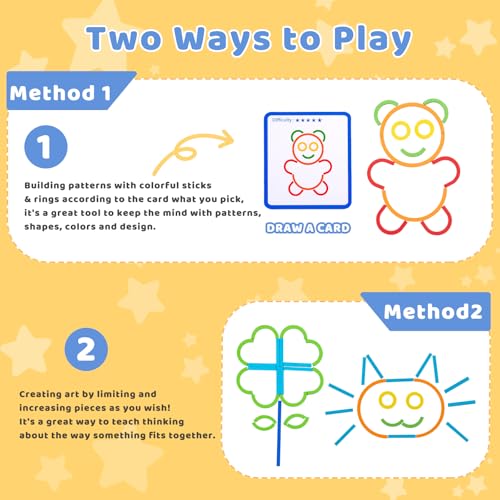 142pcs Wooden Pattern Blocks & Tangram Puzzle Set ā STEM Brain Teaser, Montessori Activity Toy for Kids Ages 3-5, Gift for Boys & Girls