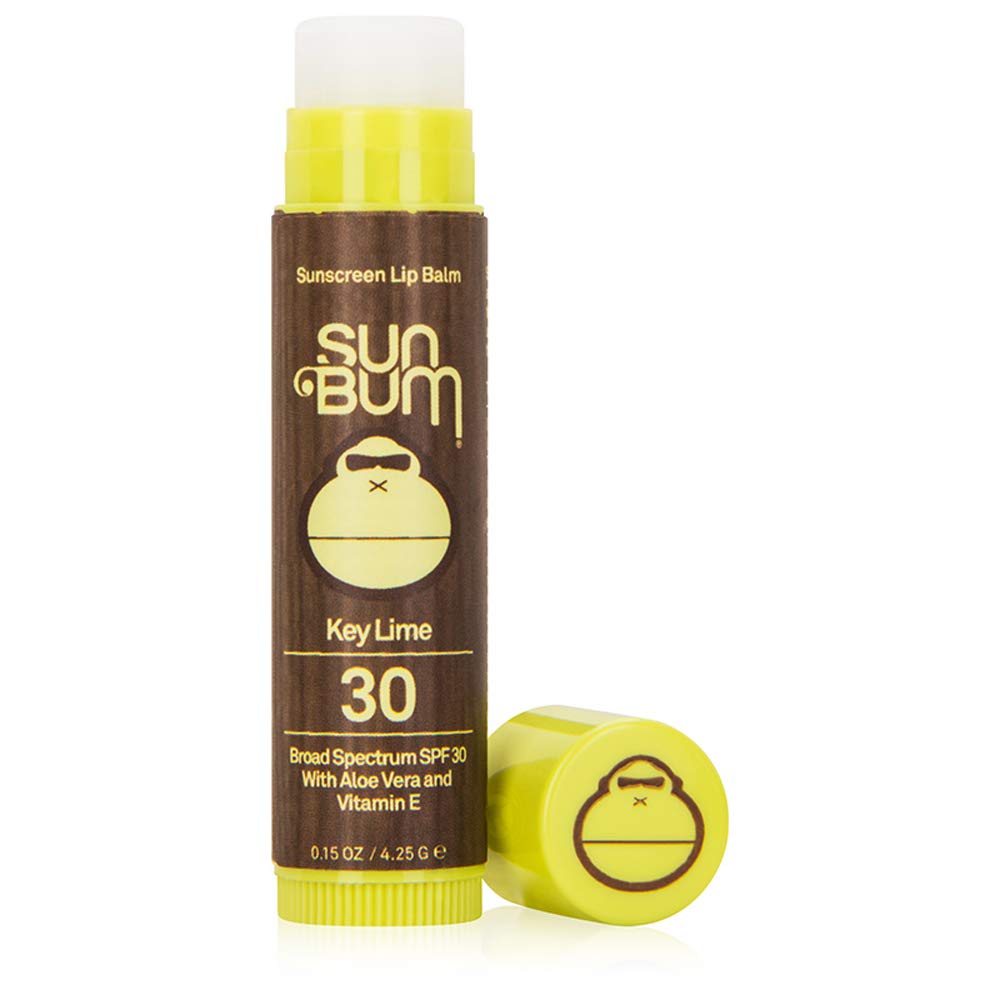 Sun Bum SPF 30 Key Lime Lip Balm – Moisturizing Aloe & Vitamin E, Vegan, Cruelty-Free, Broad Spectrum UVA/UVB Lip Protection, 0.15 oz