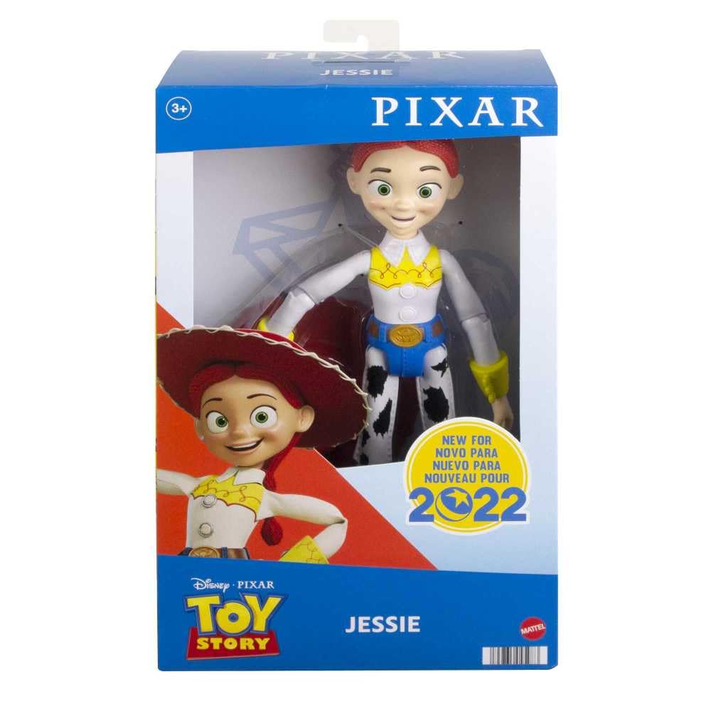 Mattel Disney and Pixar Toy Story Large Action Figure, Posable Jessie Collectible in Signature Cowgirl Look with Removable Hat, 12-inch Scale