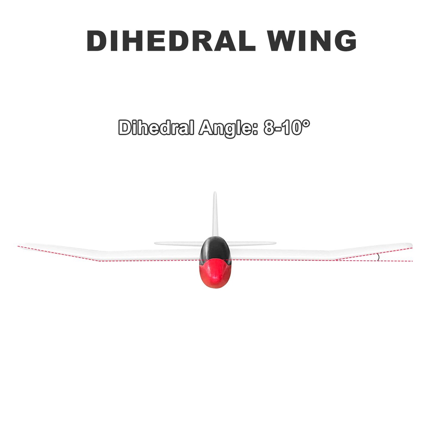 HAWK'S WORK 2 Pcs Foam Glider, 33.8" Super Large Airplane Toy Hand Throwing Plane, Outdoor Play & STEM & RC Conversion for Kids & All Age