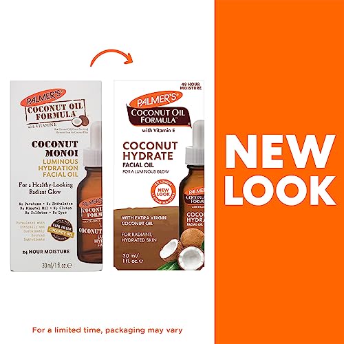 Palmer's Coconut Oil Formula Coconut Monoi Luminous Hydration Facial Oil, 1 Ounce