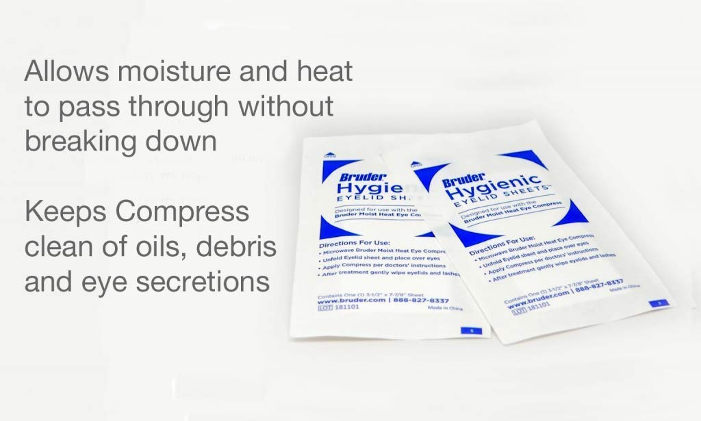 Bruder Hygienic Eyelid Micro Fine Individually Wrapped Untreated Sheets 35 Count Box