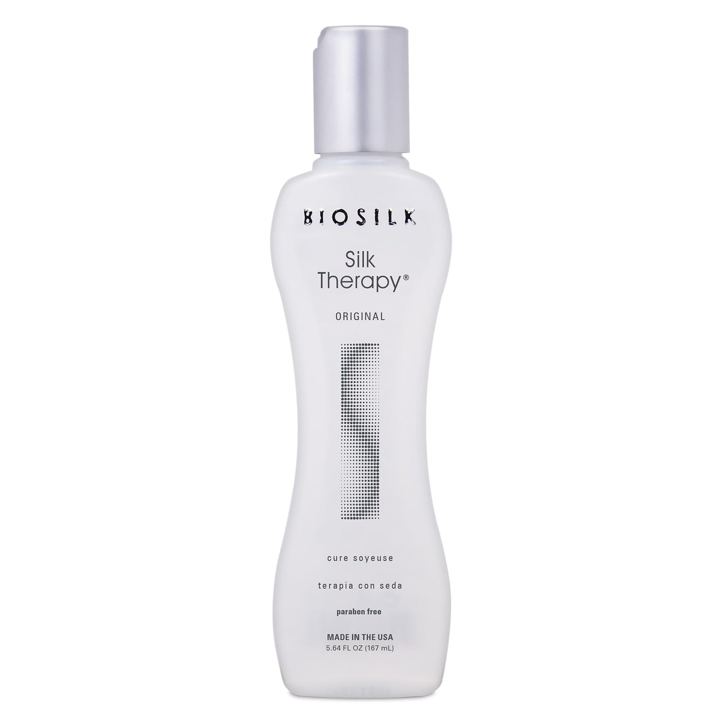 BioSilk Silk Therapy Original, Reconstructing Treatment For Adding Shine & Helping Prevent Split Ends, Sulfate, Paraben, & Cruelty-Free, 5.64 Oz