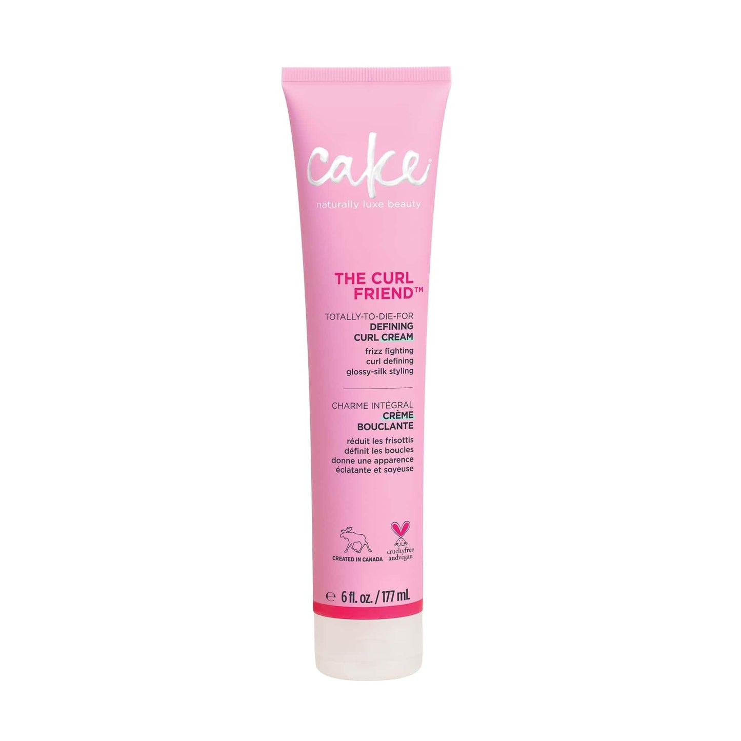 Cake Beauty The Curl Friend Curl Defining Cream | Moisturizes, Defines & Detangles | Avocado, Soybean & Shea Butter | Frizz Control, 6 Fl Oz