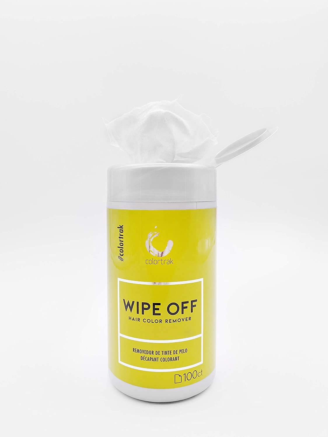 Colortrak Gentle Hair Color Remover Wipes with Aloe – Non-Irritating Moist Towelettes to Remove Hair Dye Stains from Skin – 100 Count Canister