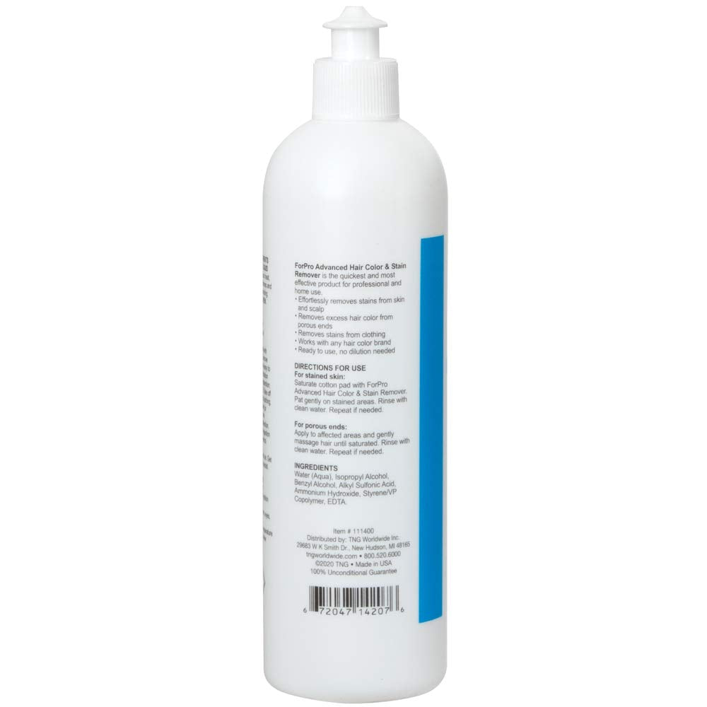 ForPro Professional Collection Advanced Hair Color and Stain Remover, for Skin, Scalp and Clothing, 11.8 Ounces