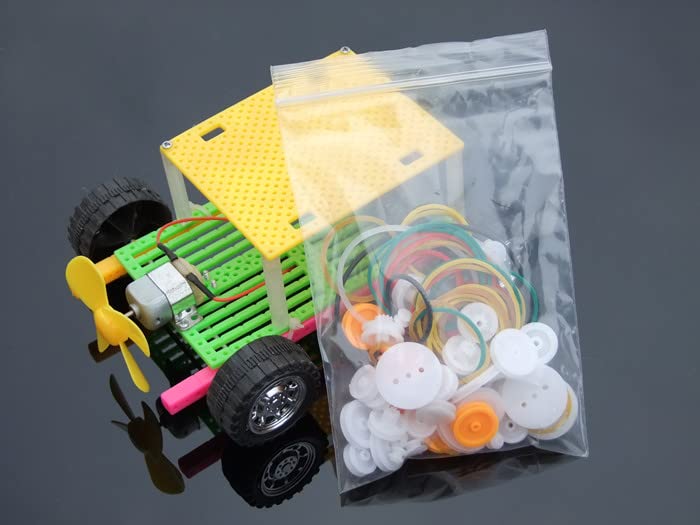 Fielect 84 Type Plastic Gears Set Plastic Belt Pulley Gears Combination for DC Motor DIY Model Toys