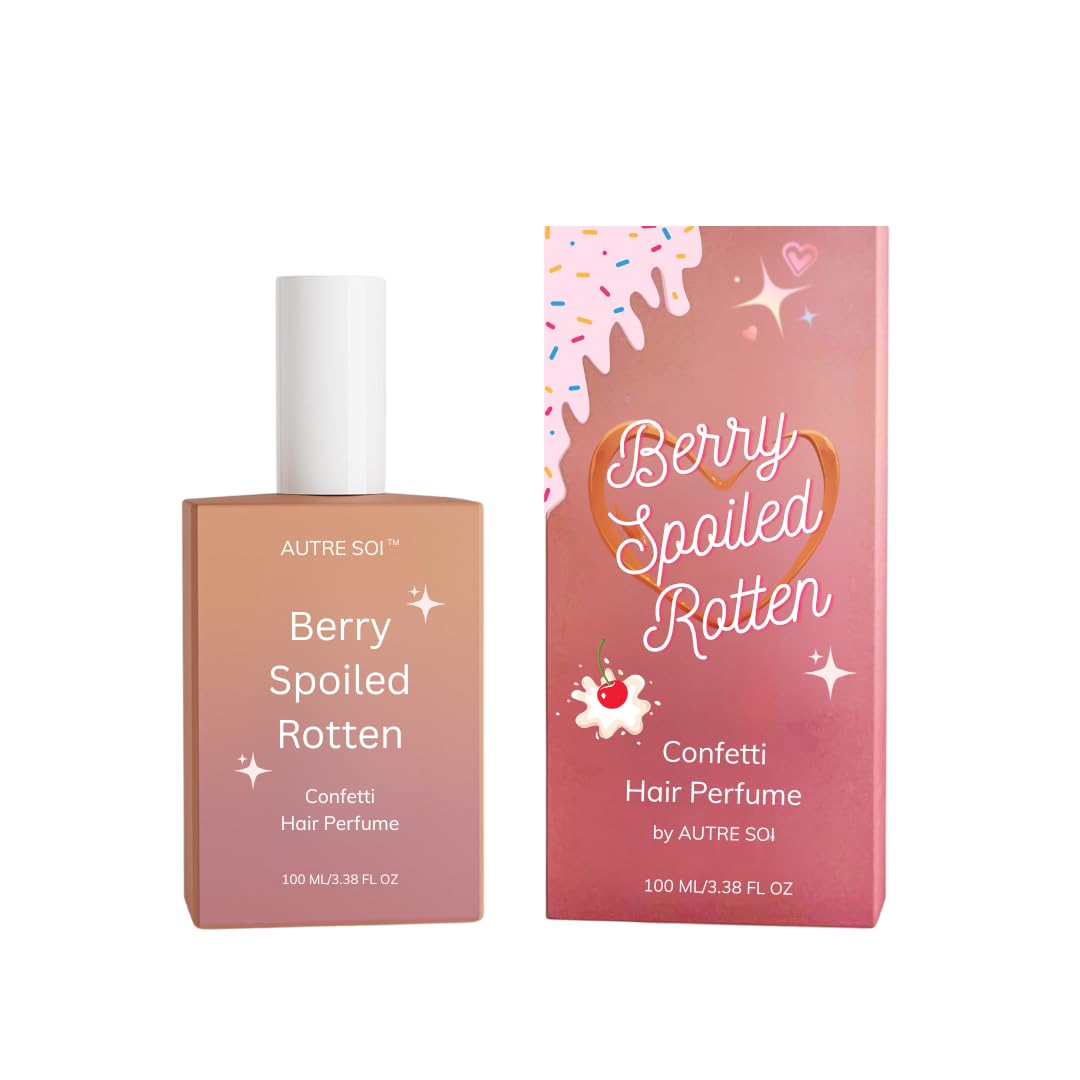 AUTRE SOI Confetti Hair Perfume, Berry & Vanilla Scent, Sweet Fruity Cotton Candy Mist, 100ml, Long-Lasting, Cruelty-Free