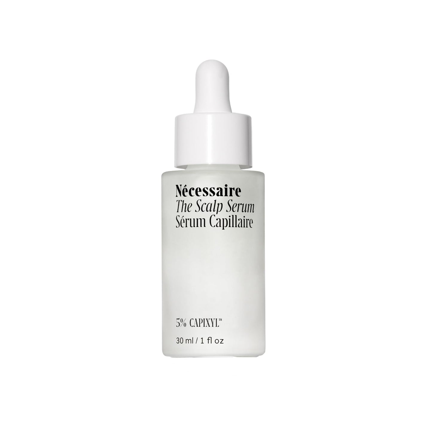 Nécessaire The Scalp Serum 1 fl oz – 5% Capixyl™ + 1% Hyaluronic Acid for Fuller, Thicker, Healthier Hair – Fragrance-Free, Eczema-Safe