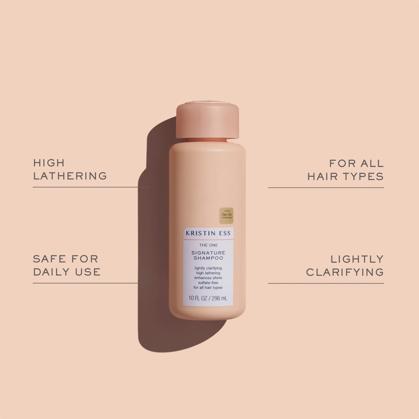 Kristin Ess Hair Signature Sulfate-Free Shampoo & Conditioner Set – Moisturizing, Frizz Control, Color Safe, Vegan, Paraben-Free, Pear Scent