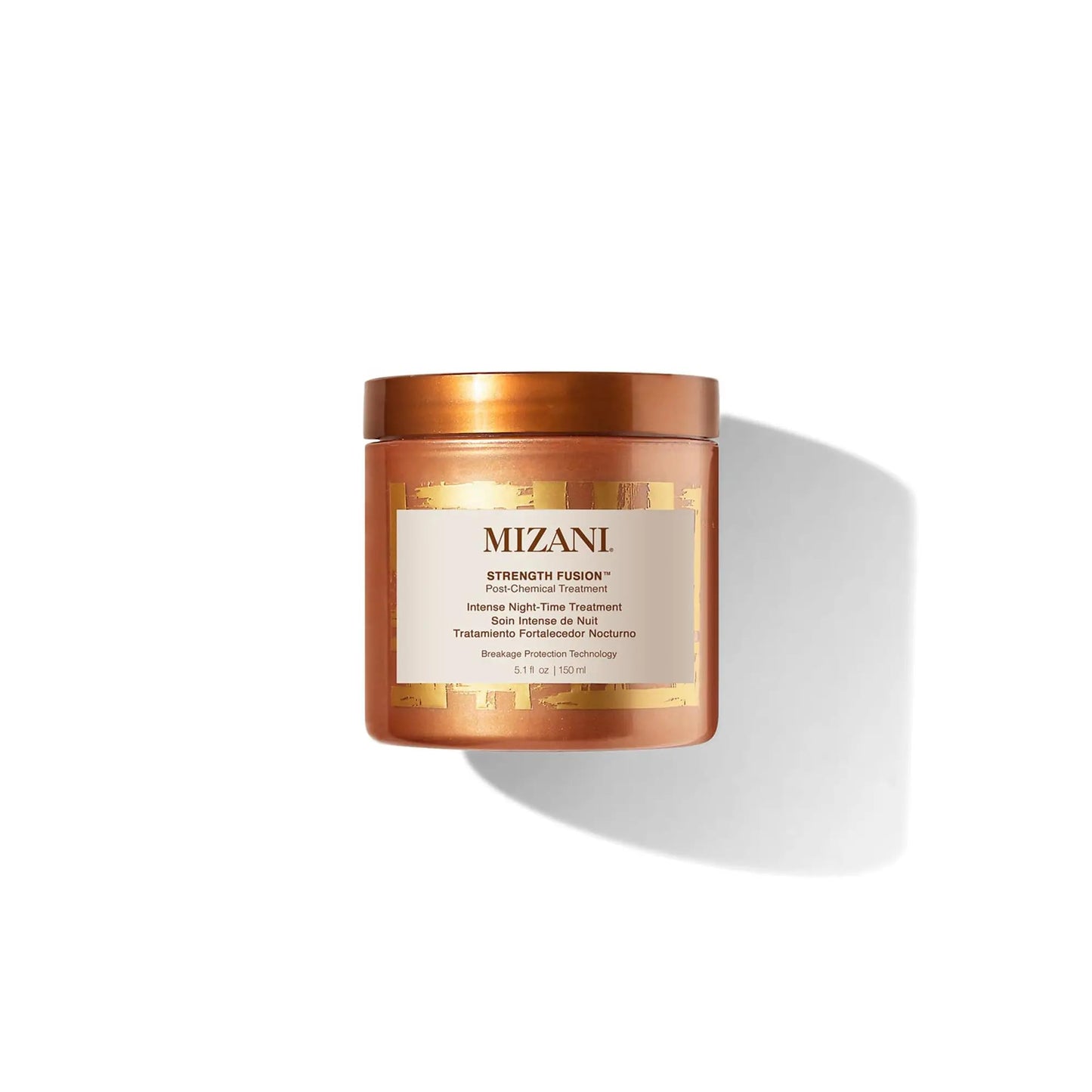 Mizani Strength Fusion Intense Night-Time Treatment - Deeply Nourishing Hair Mask, With Shea Butter, For Curly Hair