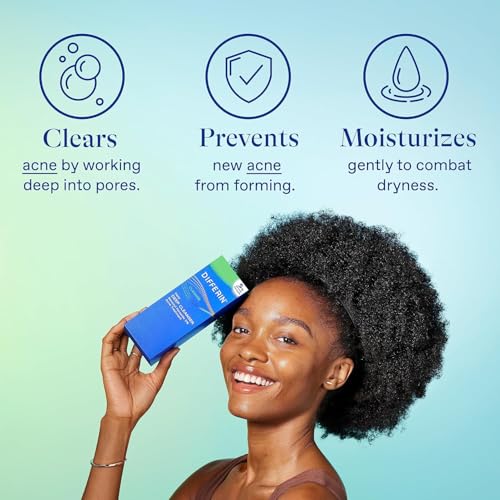 Differin Acne Skin Care Kit – 0.1% Adapalene Gel, 5% Benzoyl Peroxide Face & Body Wash for Acne & Pimple-Prone Skin