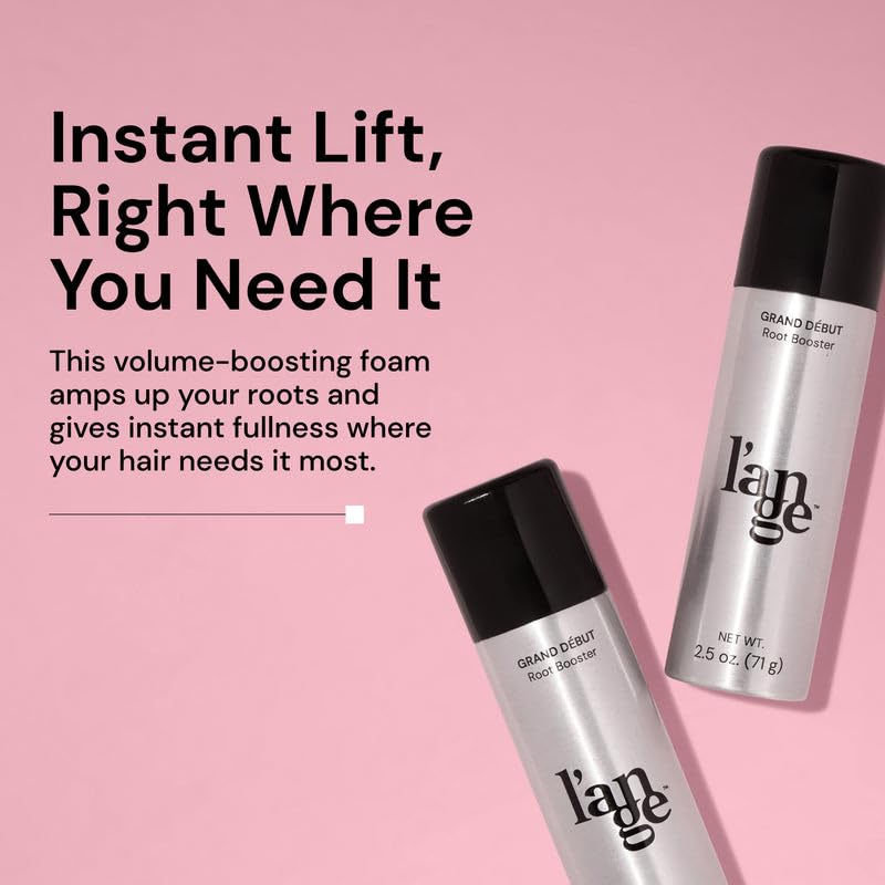 L'ANGE HAIR Grand Début Root Booster | Volumizing Thickening Spray Foam for Fine Hair | Strong Hold, Lift & Texture | Lightweight, Long-Lasting Finish