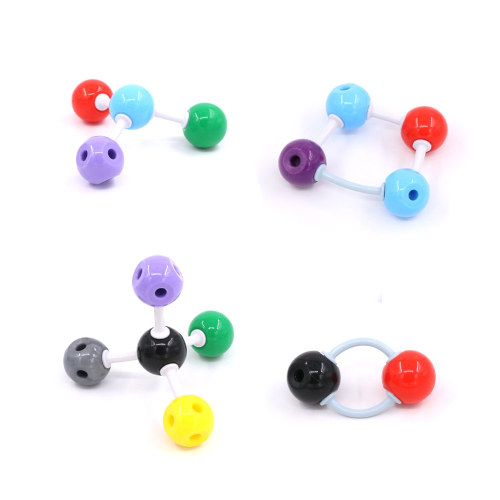 Swpeet 240-Piece Organic Chemistry Molecular Model Kit for Students & Teachers – 86 Atoms, 153 Bonds, 1 Link Remover Tool