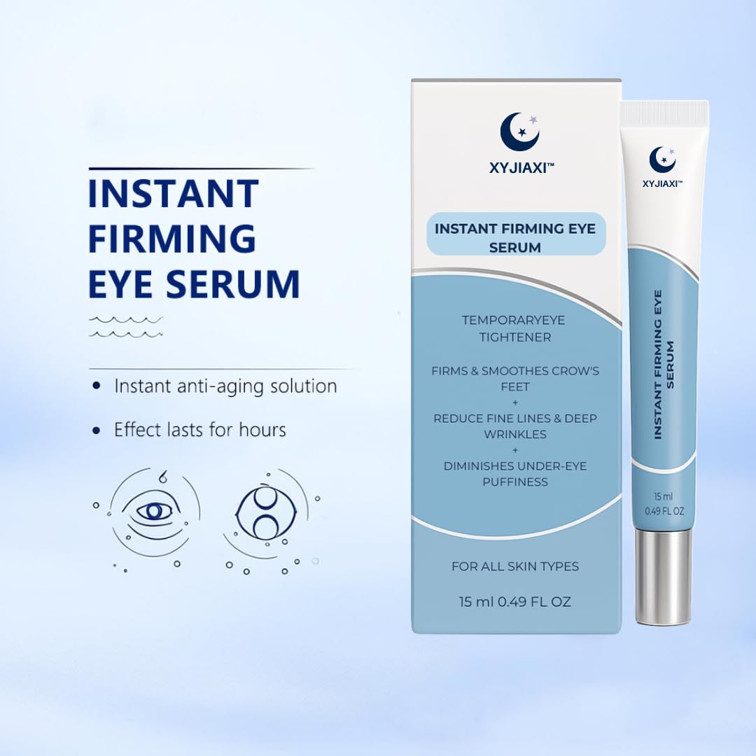 Instant Firming Eye Serum | Targets Under-Eye Bags | 15ml(0.49 oz) | Wrinkles | Dark Circles & Fine Lines | Anti-Aging Formula