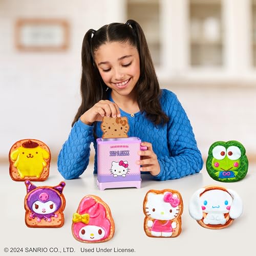 Cookeez Makery Hello Kitty and Friends Toasty Treatz Toaster | Squishy, Scented Plush Surprise | Pop-in-Bread, 6 Collectible Characters