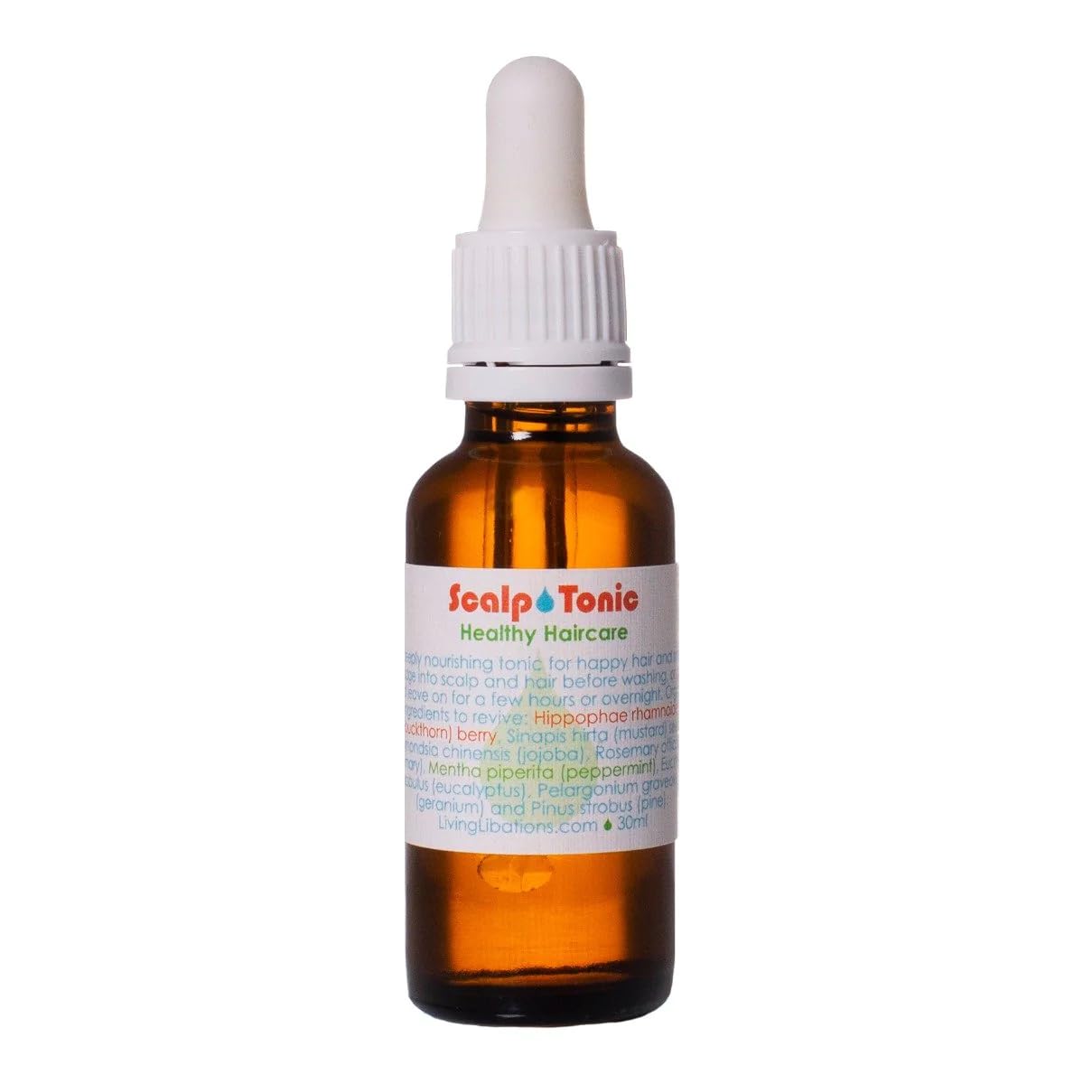 Living Libations - Organic Hair & Scalp Tonic | Natural, Wildcrafted Clean Beauty (1 fl oz | 30 ml)