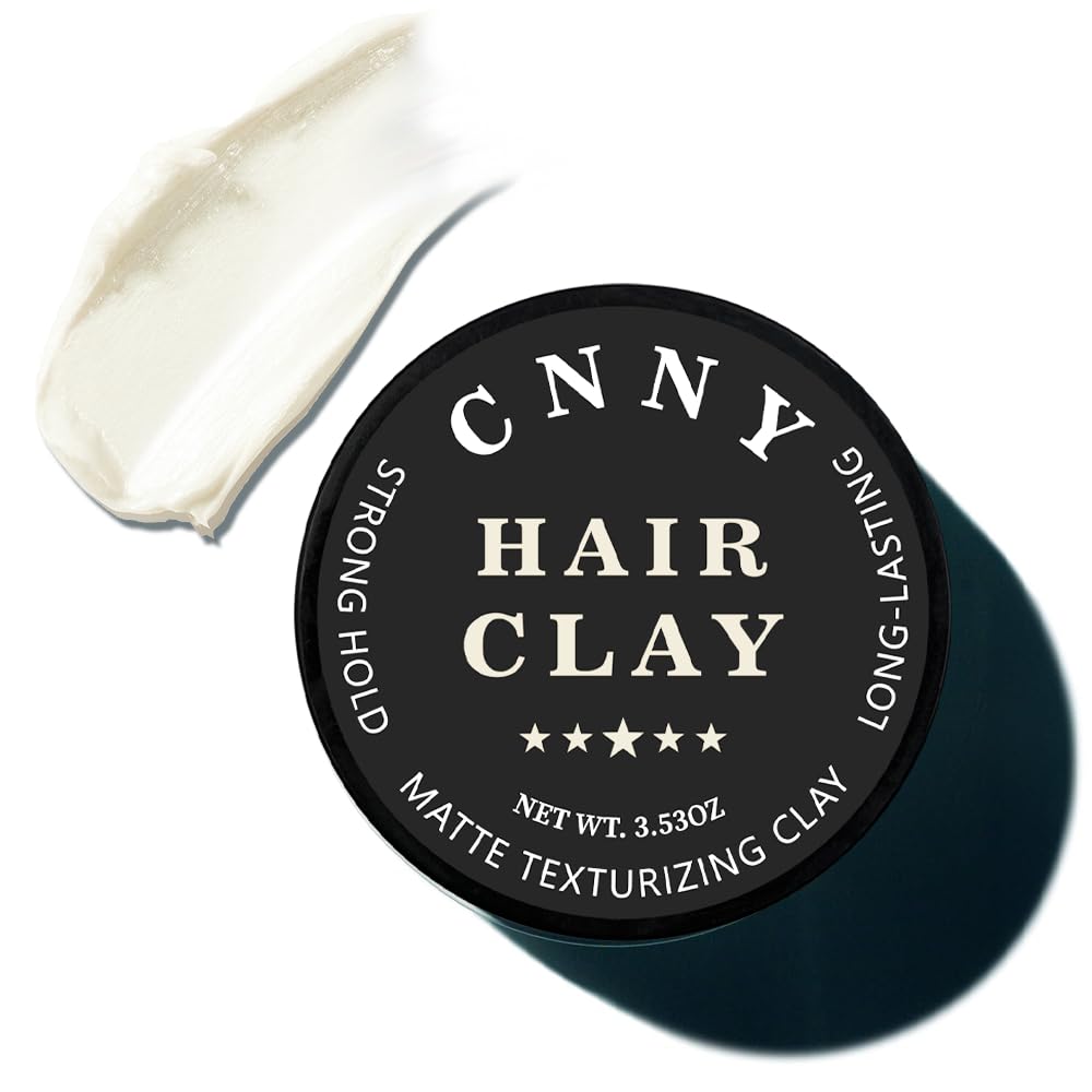 CNNY Men's Hair Styling Clay 3.53 oz, Firm Hold, Matte Finish, Hair Clay with Natural Ingredients, Add Volume & Texture, Premium Men’s Hair Type