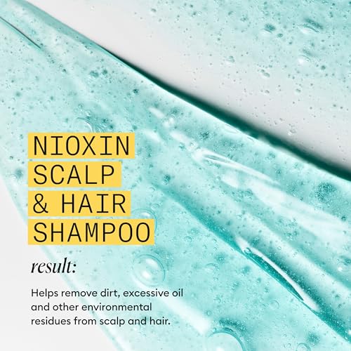 Nioxin Scalp + Hair Thickening System 1 Shampoo| For Natural or Untreated Hair with Light Thinning| With Niacinamide and Biotin| 33.8 Fl oz.