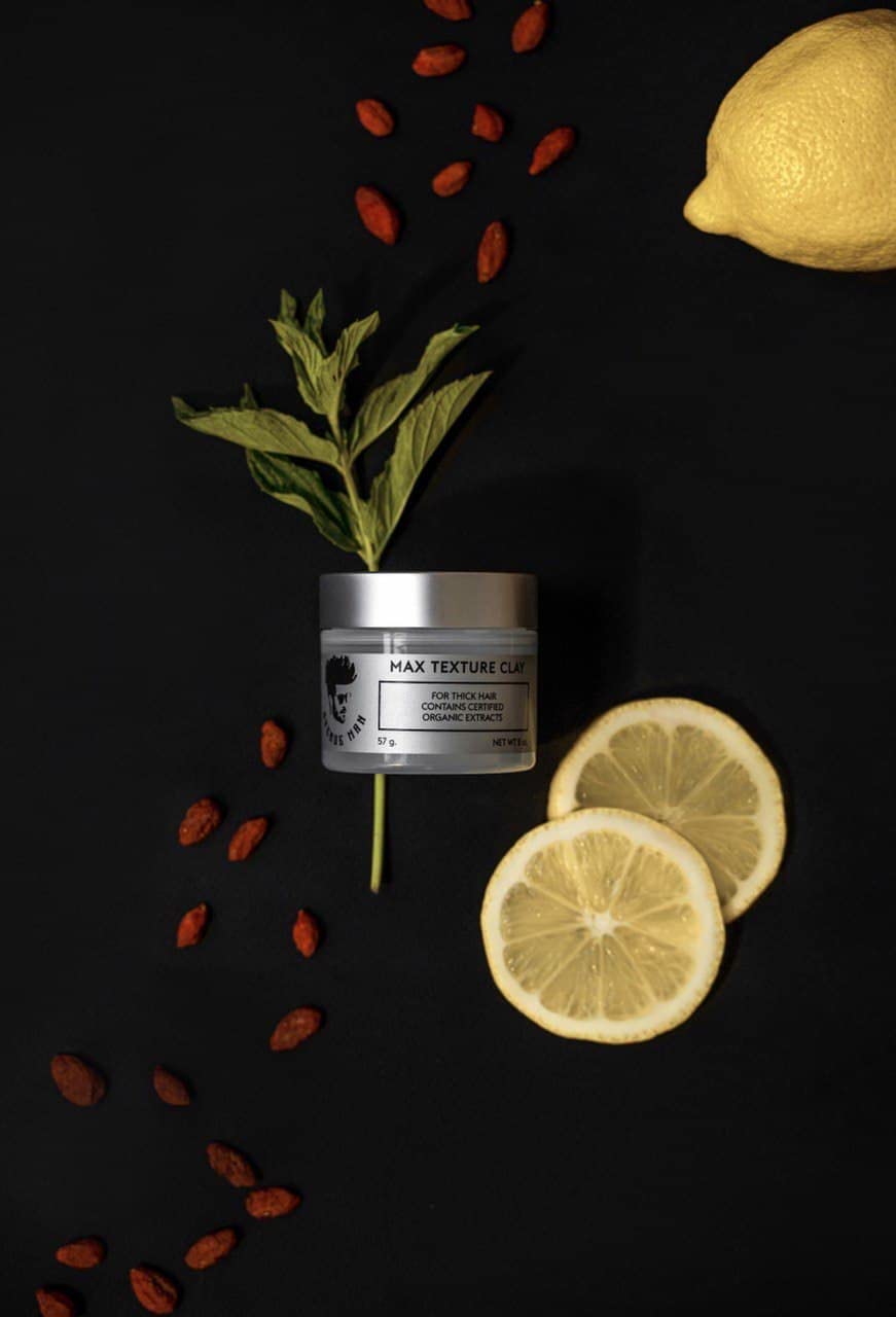 Avenue Man Texture Clay for Men – Water-Based Matte Hair Clay Pomade with Herbal Extracts, Lightweight, Frizz-Resistant, Paraben-Free, 2oz