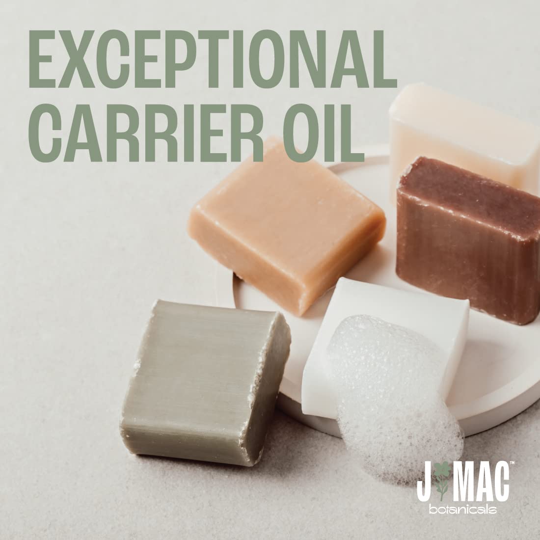 J MAC BOTANICALS Organic Fractionated Coconut Oil 16oz – Carrier Oil for Essential Oils, Hair, Skin & Massage, Leave-In Conditioner