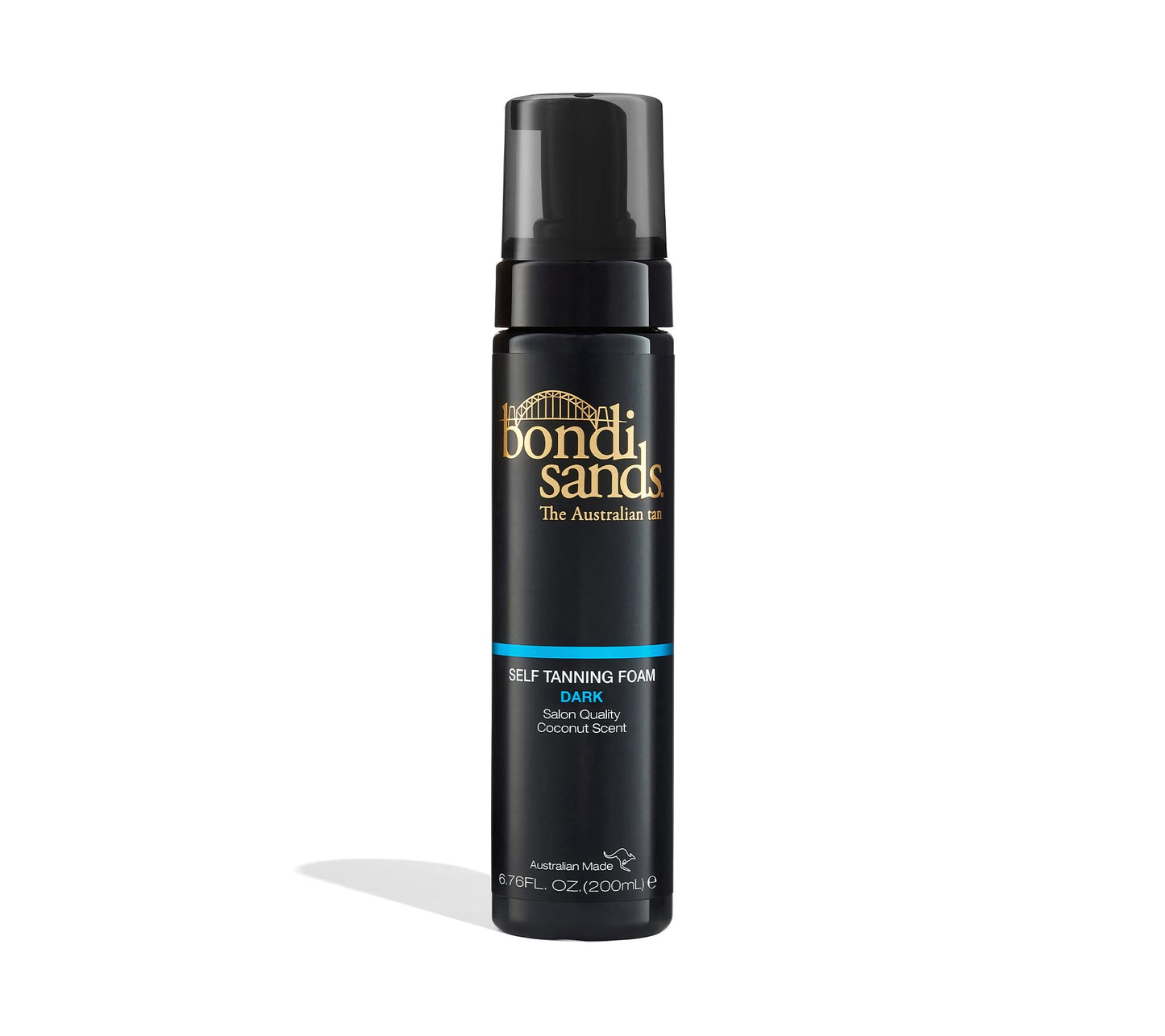 Bondi Sands Dark Self Tanning Foam – Lightweight, Aloe & Coconut Enriched, Streak-Free Tan, 6.76 oz / 200 mL