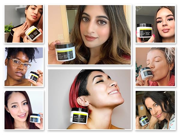 YEOUTH Neck Cream with Vitamin C – Firming Moisturizer for Face, Neck & Chest, Targets Double Chin & Décolletage, 2oz