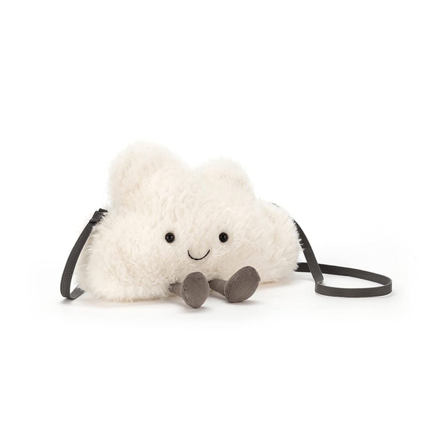 Jellycat Amuseables Cloud Plush Bag, 9 inches - Crossbody and Shoulder Purse - Fun and Unique Handbag