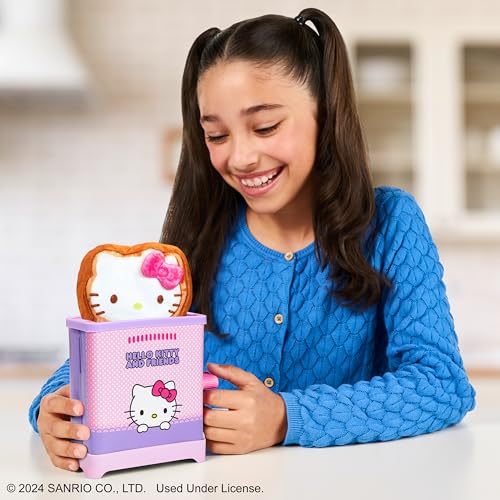 Cookeez Makery Hello Kitty and Friends Toasty Treatz Toaster | Squishy, Scented Plush Surprise | Pop-in-Bread, 6 Collectible Characters