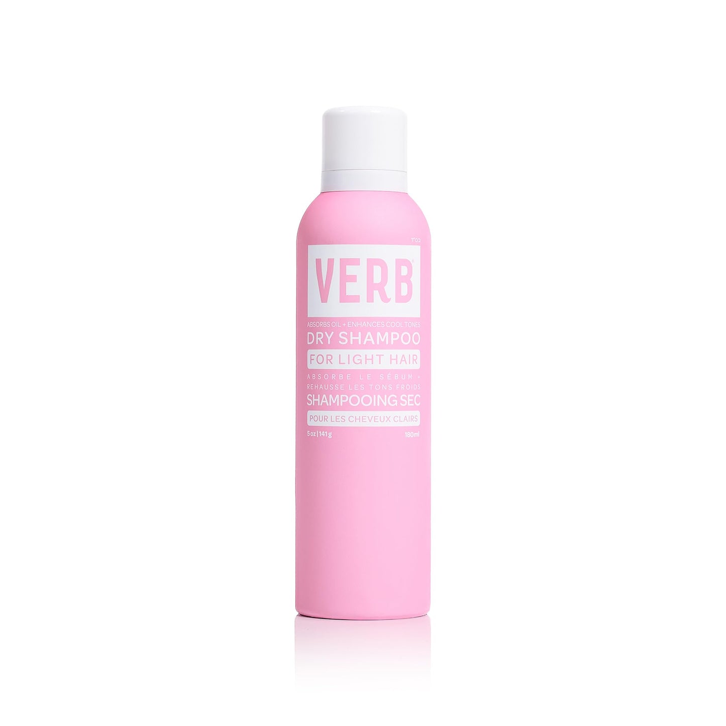VERB Dry Shampoo Light, 5 oz – Refresh & Extend Styles, Absorbs Oil for Light Hair Tones – Vegan, Paraben-Free, Sulfate-Free Dry Shampoo Spray