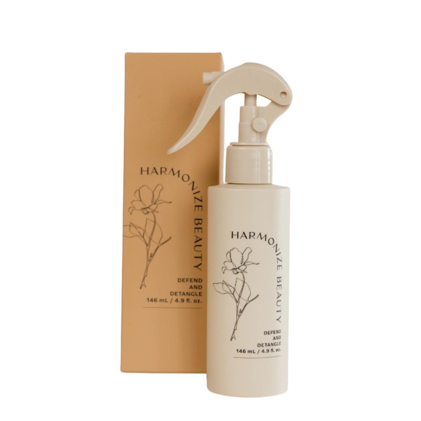 Harmonize Beauty 3-in-1 Leave-In Conditioner & Heat Protectant Spray | Sulfate-Free Detangler | Frizz Control & Hydration for All Hair Types | 4.9 fl oz