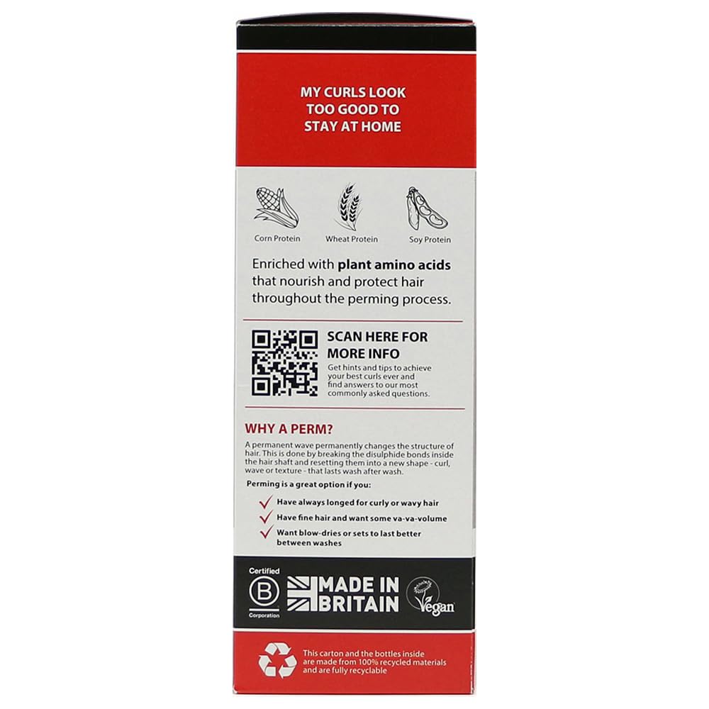 Pin-Up End Curl Home Perm for Short Hair, Defined and Long-Lasting Results 130ml