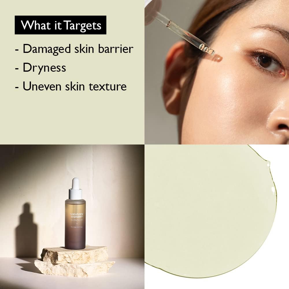 HARUHARU wonder Black Rice Facial Oil 1.01 fl oz (30ml)