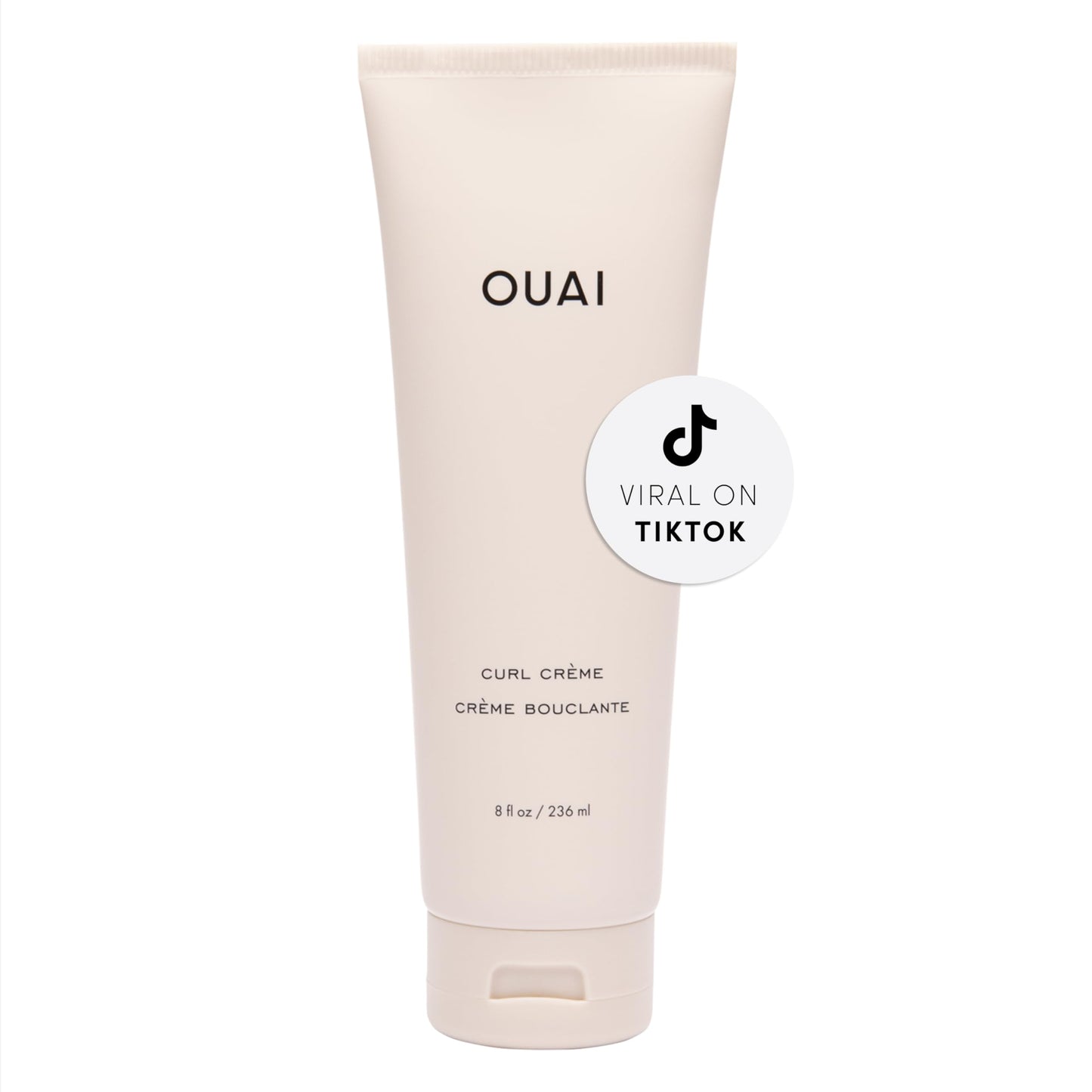 OUAI Curl Cream - Curl Defining Cream with Babassu, Coconut, Linseed & Chia Seed Oils - Hydrating, Shine-Boosting, Silicone & Sulfate Free (8 Oz)
