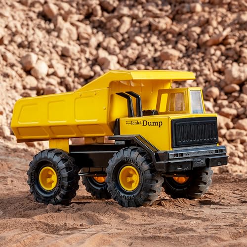Tonka Retro Mighty Dump Truck Collector’s Edition – 2X Steel Metal Construction Toy Truck for Boys & Girls Ages 3+