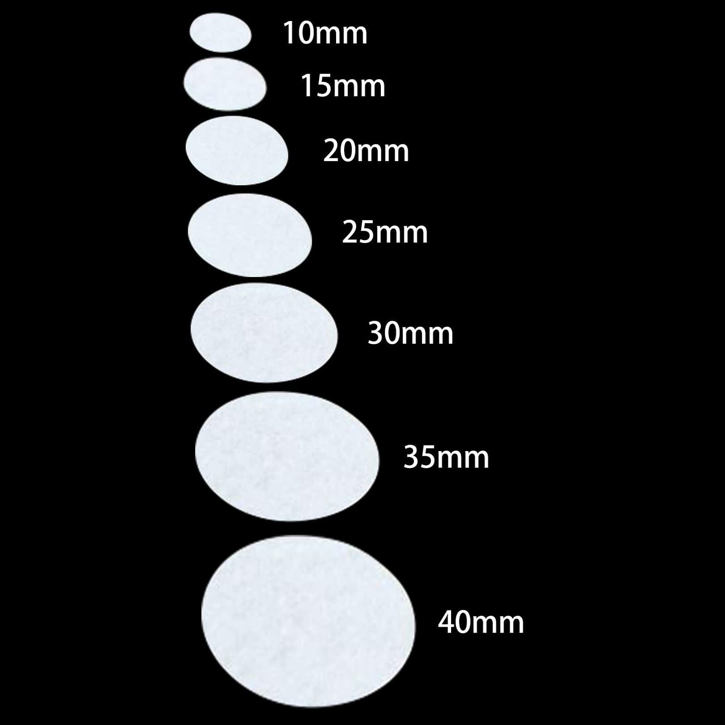 AEGYPIUS 500pcs 10mm Microdermabrasion Cotton Filters & Pads Replacement for Facial Vacuum Machine Tips Sponge Filters