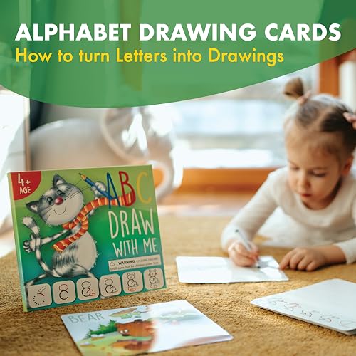 Alphabet Drawing & Tracing Toy Set for Kids Ages 3-6 – Educational ABC Learning Game, Handwriting Practice, Preschool Gift for Boys & Girls