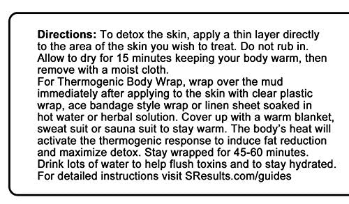 Detox Spa Mud Seaweed Enriched Anti-Cellulite Body Mask for Toning, Tightening and Improving Skin Health