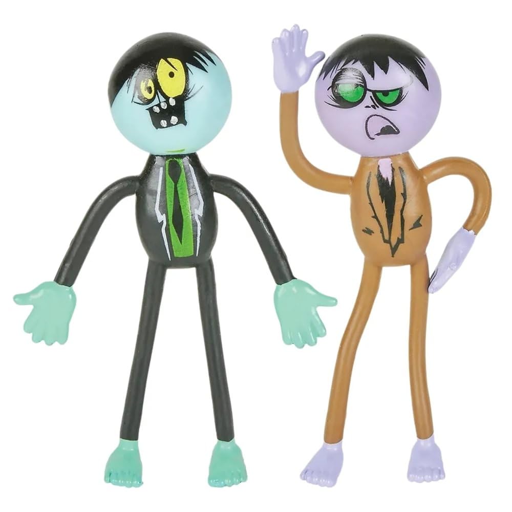 Rhode Island Novelty 3.5 Inch Bendable Zombies, One Dozen Per Order
