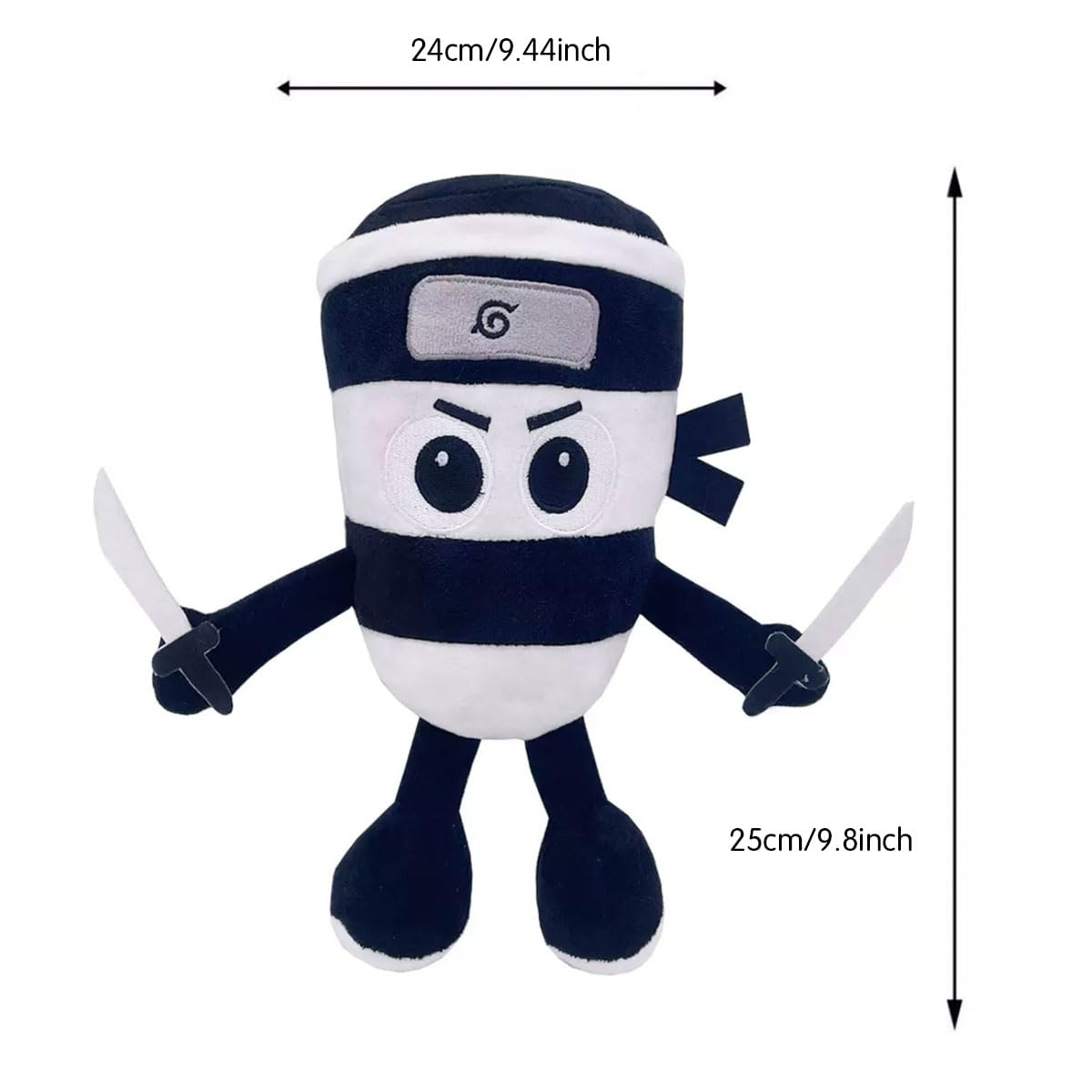 AI-Crafted Plush Animal Pillow – Italian Brainrot Inspired Stuffed Toy for Room Decor & Game Fans (9.8" Cappuccino Assassino White)