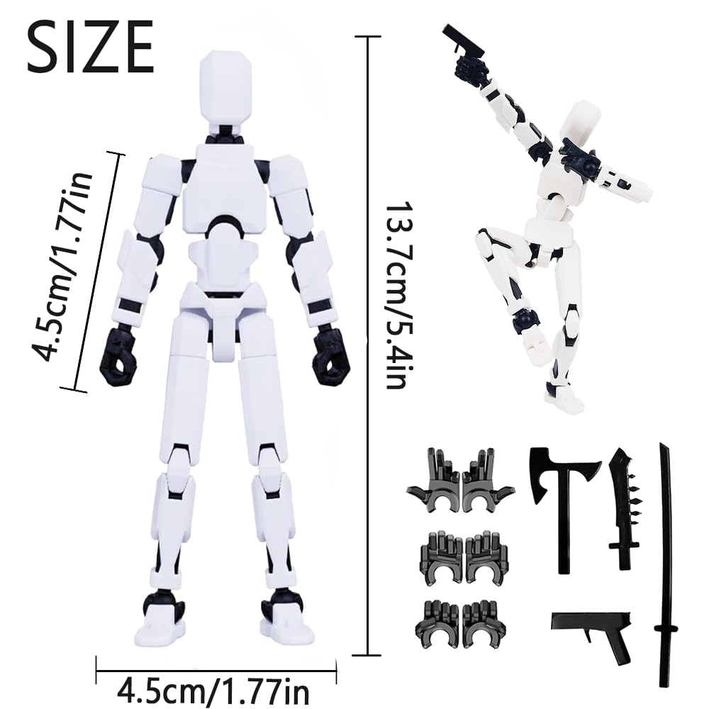 2025 Titan 13 Action Figures Set - 3D Printed Multi-Jointed Nova & Dummy Robots, Collector Desktop Decorations, 9pcs