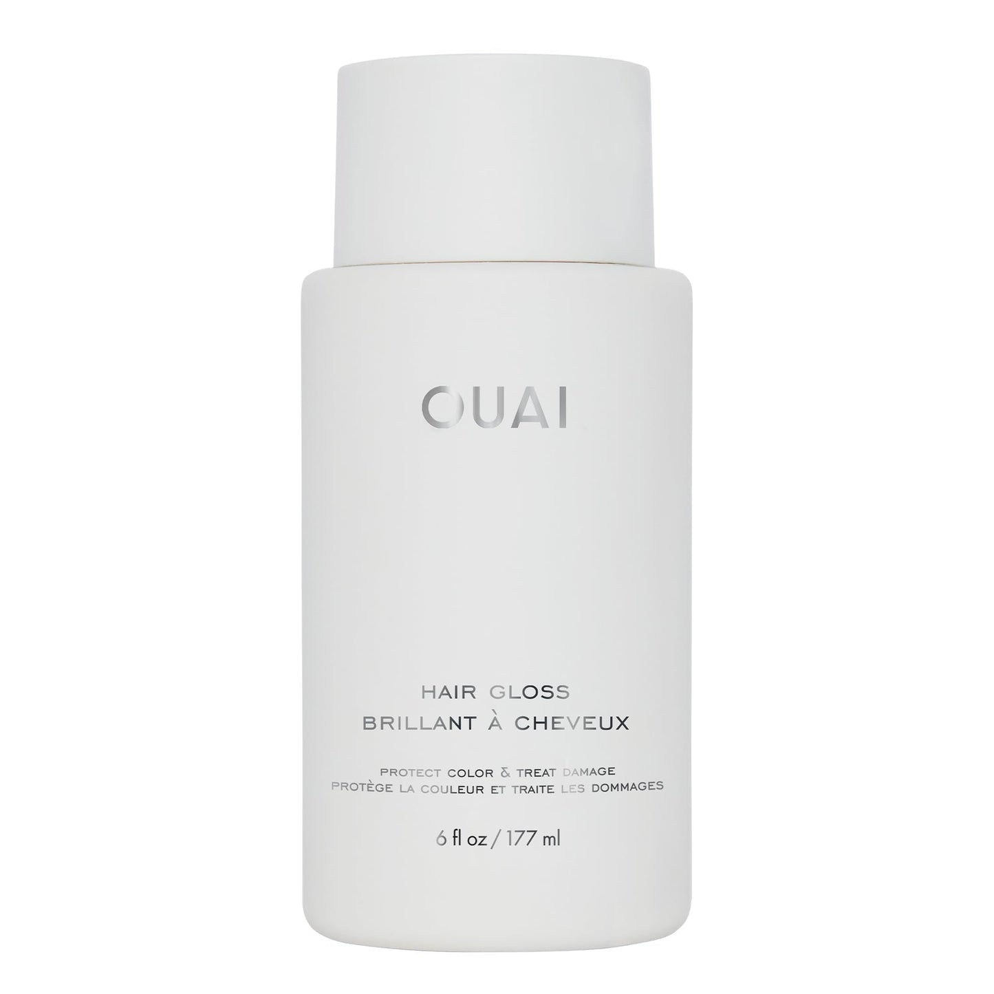 OUAI Hair Gloss | In-Shower Shine & Smoothing Treatment | Frizz Control, Heat Protectant with Hyaluronic Acid, Rice Water & Panthenol | 6 Oz