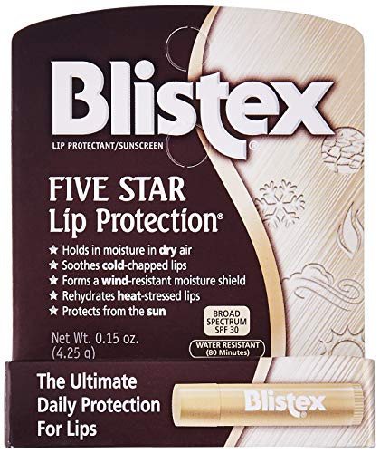Blistex Five Star Lip Protection, SPF 30-0.15 oz (Pack of 6)