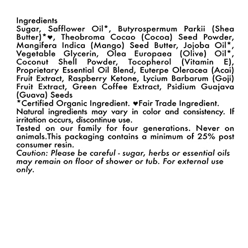 SheaMoisture Hand & Body Exfoliator SuperFruit Complex Exfoliating Scrub for Dry Skin with Shea Butter 12 oz