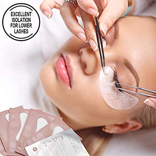 Ocim 100 Pairs Eye Gel Pads Lash Extensions, Lint Free Under Hydrogel Eye Patch for Eyelash Extension/Tinting