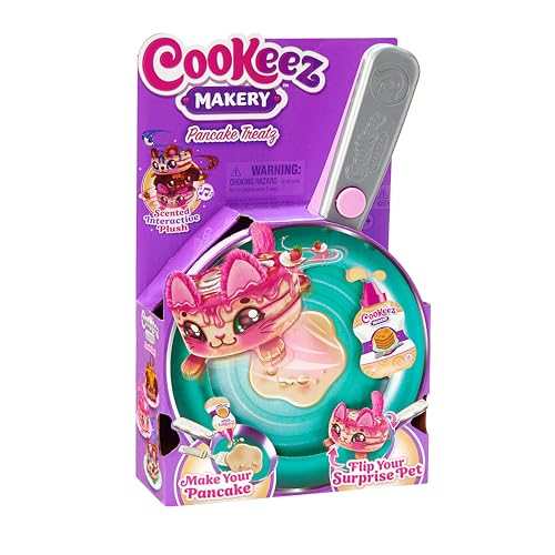 Cookeez Makery Pancake Treatz – Mix, Flip & Reveal a Scented Interactive Plush Friend! Surprise Styles Available