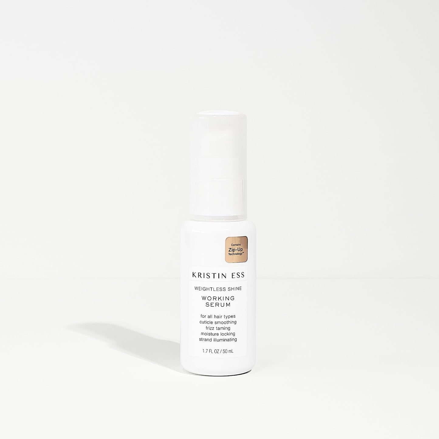 Kristin Ess Weightless Shine Hair Serum 1.7 fl oz – Frizz Control, Anti-Breakage, Moisture Lock & Shine Boost for Dry, Damaged, Color-Treated Hair